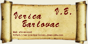 Verica Barlovac vizit kartica